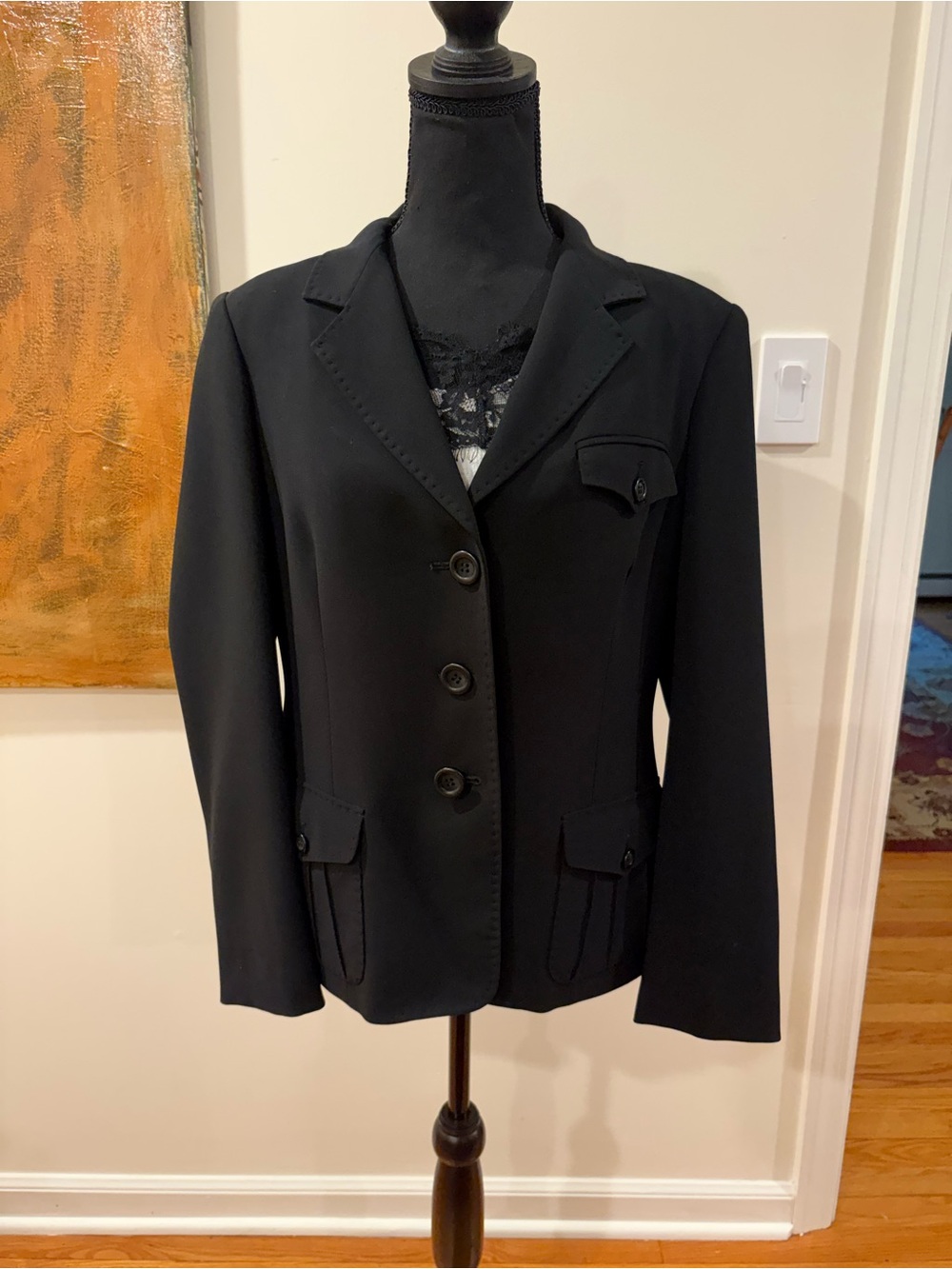 Marina Rinaldi Classic Black Women's Blazer Jacket